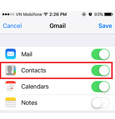 Đồng bộ Gmail với iPhone (3)