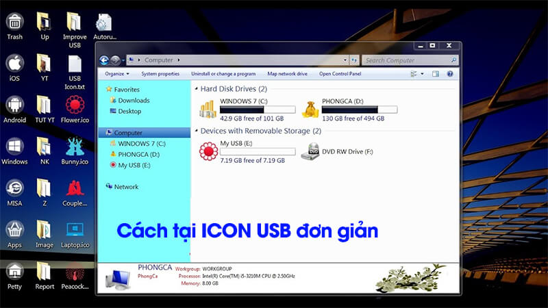 Hướng dẫn cách tạo icon cho USB (2) 