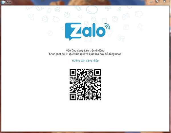 Đăng nhập Zalo trên máy tính bằng mã QR
