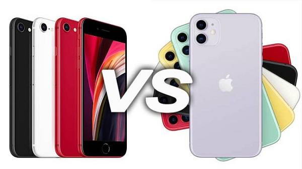 So sánh iPhone 11 và iPhone SE 2020