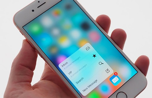 iPhone 6S được trang bị tính năng 3D Touch còn iPhone 6 thì không có