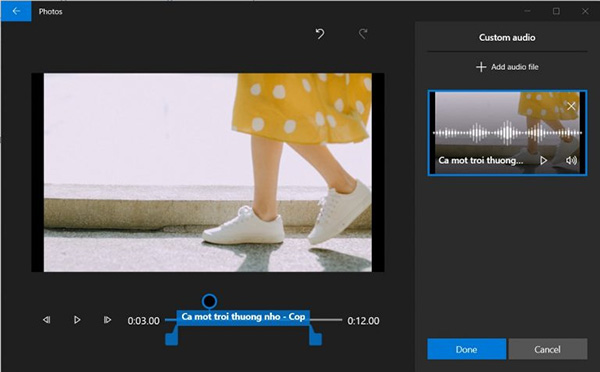 Cách ghép nhạc vào video trên máy tính Windows 10 (3)