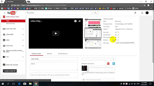 Cách ghép nhạc vào video online trên Youtube (1)
