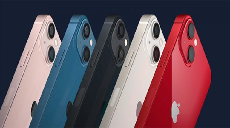  iPhone 13 có 5 lựa chọn màu sắc: hồng, đen, trắng, xanh nước biển và đỏ