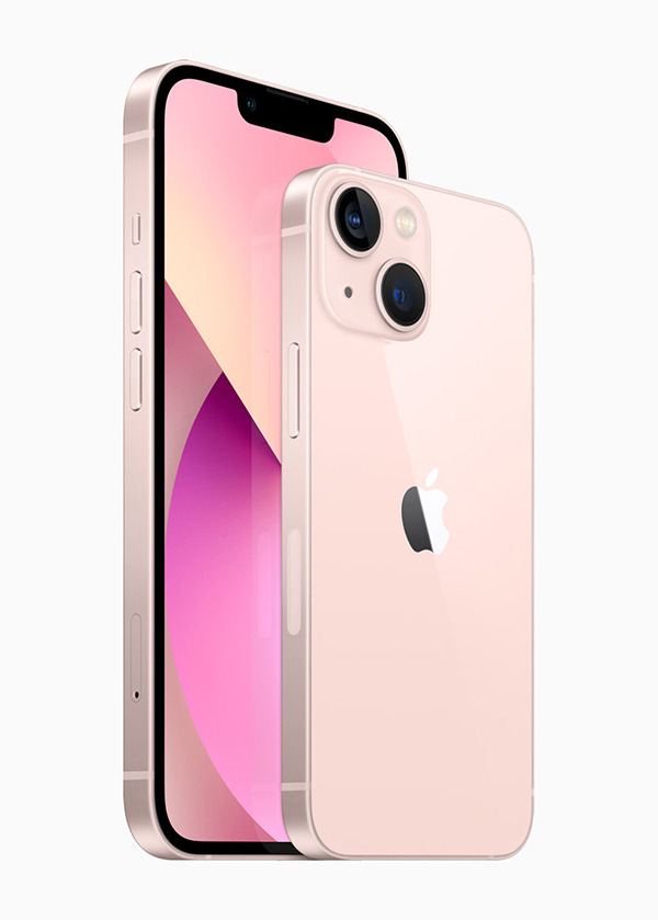 iPhone 13 và iPhone 13 mini màu hồng.