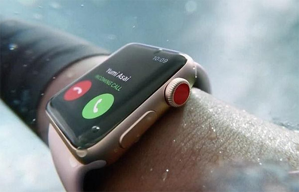 Núm vặn Digital Crown Apple Watch LTE và GPS khác nhau 