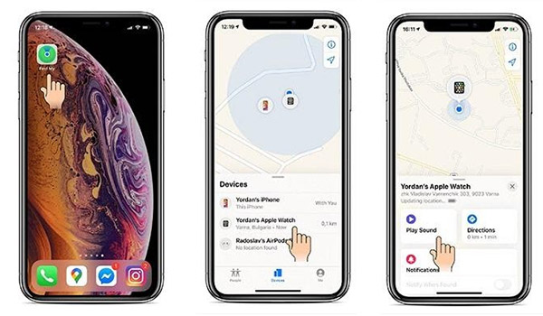 Bạn có thể sử dụng ứng dụng Find My trên iPhone để tìm kiếm Apple Watch