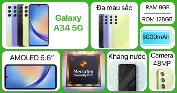 Samsung Galaxy A34 5G.