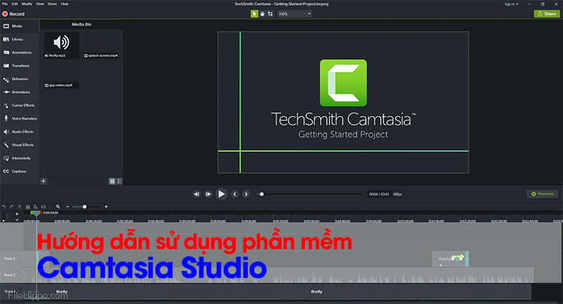 Hướng dẫn cắt ghép video với phần mềm Camtasia Studio (1)