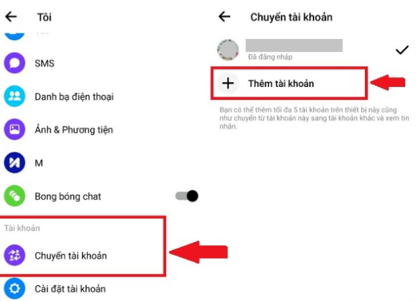 Đăng nhập nhiều tài khoản trên cùng một thiết bị chạy hệ điều hành Android.