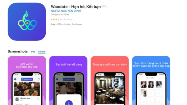 Waodate thu hút người dùng nhờ tính năng hẹn hò thực tế