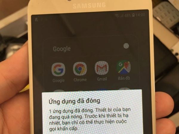 Điện thoại Samsung bị nóng lên bất thường