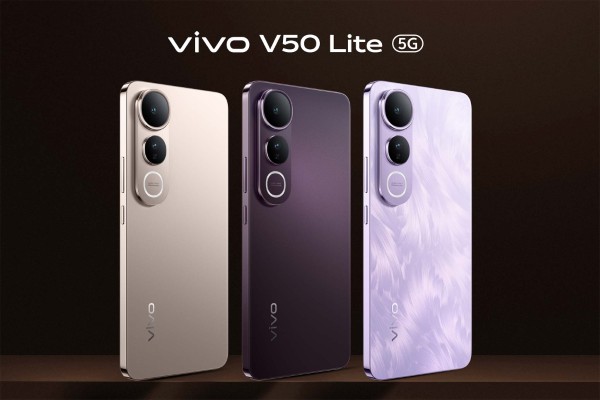 Vivo V50 Lite 5G thiết kế ngoại hình thanh thoát, hiện đại