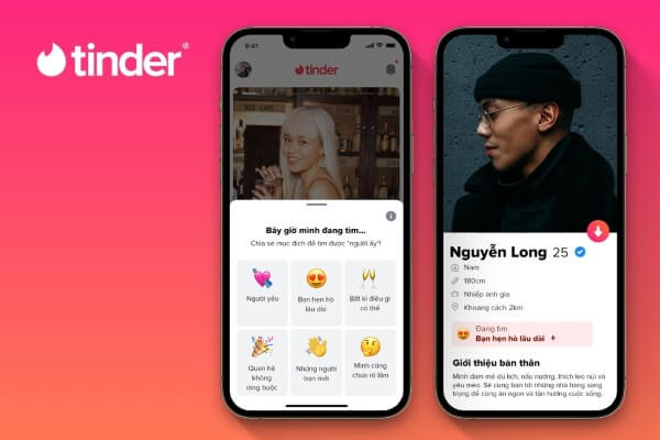 Ứng dụng hẹn hò Tinder 